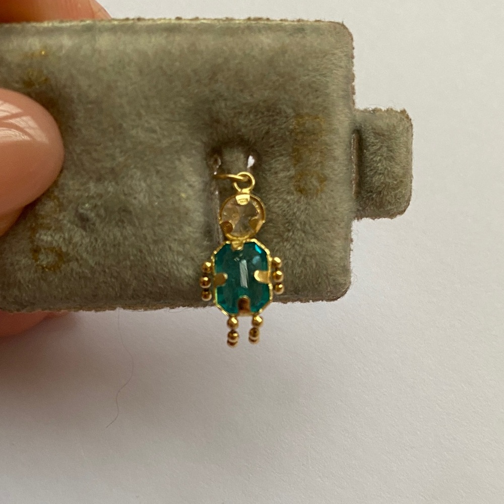 14K Yellow Gold December Boy Charm - Picture 2 of 6